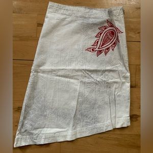 Designer/Paris Kenzo Jungle Kids Asymmetrical Stretch Cotton Skirt Sz 8